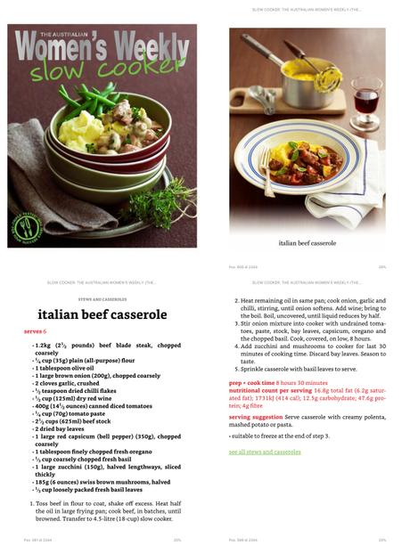Spezzatino di manzo con verdure nello slowcooker – Slowcooker Italian beef casserole Spezzatino di manzo con verdure nello slowcooker – Slowcooker Italian beef casserole