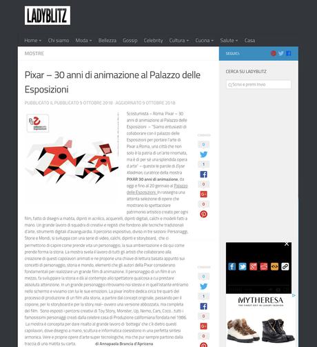 PIXAR AL PALAZZO DELLE ESPOSIZIONI- VIDEO E FOTO PIXAR AL PALAZZO DELLE ESPOSIZIONI- VIDEO E FOTO