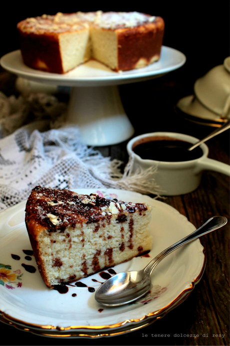 Impossible coconut rum pie con Bisquick home made e salsa al cacao Impossible coconut rum pie con Bisquick home made e salsa al cacao