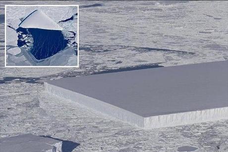 La Nasa fotografa un iceberg rettangolare iceberg
