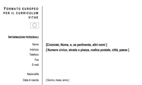 Scrivere il curriculum vitae: consigli ed errori da evitare curriculum vitae formato europeo