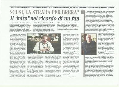 Il Settimanale Pavese, Gianni Brera e l'intervista Il Settimanale Pavese, Gianni Brera e l'intervista