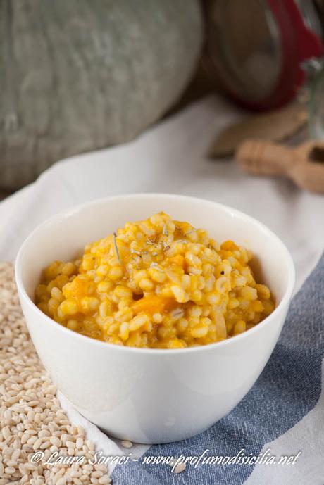 Orzotto alla Zucca e Rosmarino Orzotto alla Zucca e Rosmarino