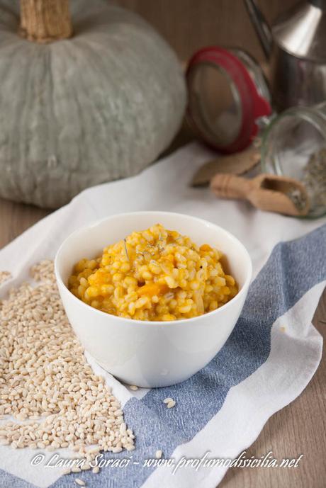 Orzotto alla Zucca e Rosmarino Orzotto alla Zucca e Rosmarino