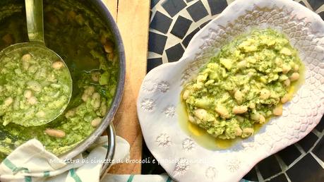 Minestra di cimette di broccoli e fagioli cannellini Alessandra ruggeri Minestra di cimette di broccoli e fagioli cannellini Alessandra ruggeri