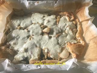 Torta di polenta e funghi in guscio di sfoglia Torta di polenta e funghi in guscio di sfoglia