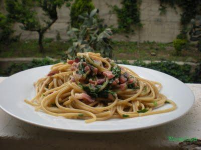 Spaghetti Integrali con Pancetta e Rucola