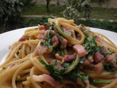 Spaghetti Integrali con Pancetta e Rucola