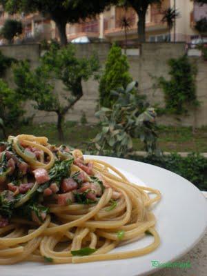 Spaghetti Integrali con Pancetta e Rucola