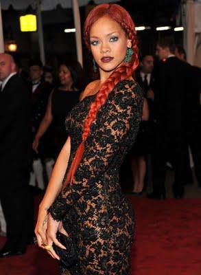 Rihanna's Inspiring Red Braid !