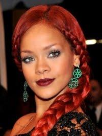 Rihanna's Inspiring Red Braid !