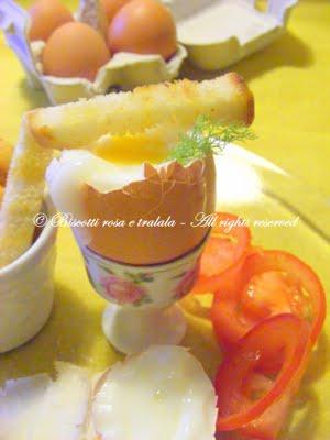 Oeufs à la coque per Pasqua