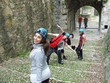 Speleologi in azione