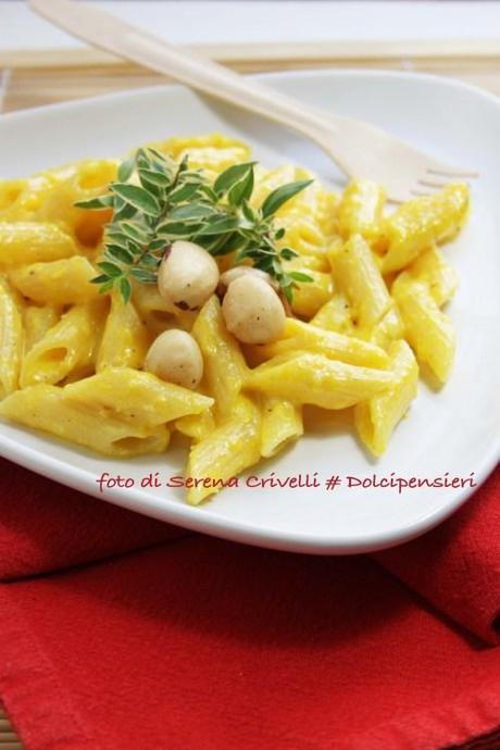 PENNE ALLA CREME FRAICHE E ZAFFERANO di Dolcipensieri