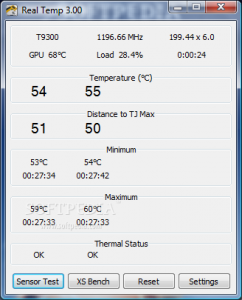 tenere sotto controllo la temperatura della CPU con RealTemp