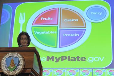 La nuova Piramide alimentare by Michelle Obama.