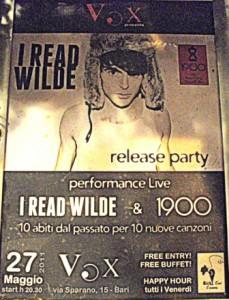 I READ WILDE release party & sfilata Atelier 1900