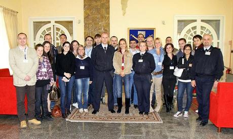 Il gruppo di giornalisti del Corso