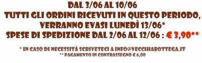 Vecchiabottega chiuso per ferie...Spese di spedizione a 3,90€