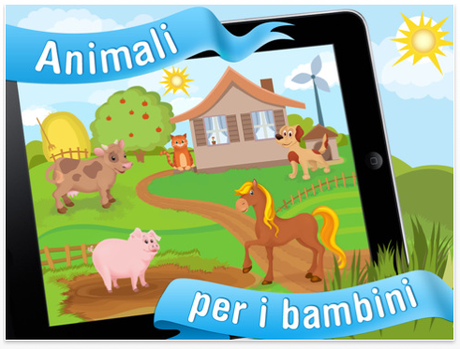 Nuova applicazione dedicata hai Bimbi “Animali per i bambini” per iPhone e iPad