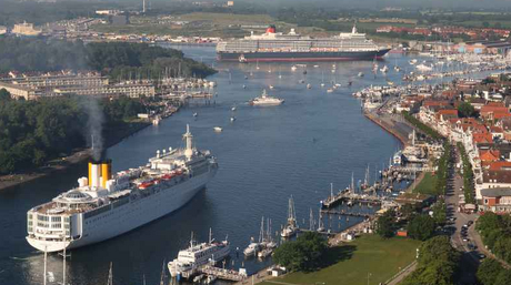 Queen Elizabeth, prima volta a Travemünde