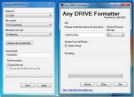  Formattare memorie USB con un click, Any Drive Formatter