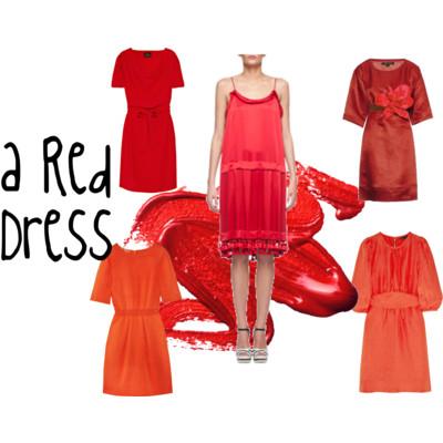 a Red Dress