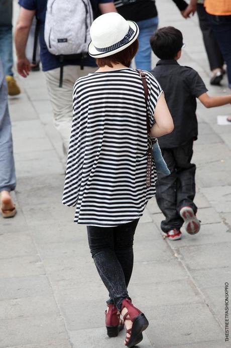 In the Street...Venice in stripes