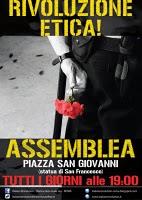 Piazza San Giovanni. Democrazia reale ora. 3-4-5 Giugno Grande assemblea pubblica H. 18.00