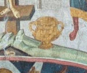 Nella crocefissione del Monastero di Visoki Decani, non ci sono UFO solo simboli cristiani Nella crocefissione del Monastero di Visoki Decani, non ci sono UFO solo simboli cristiani