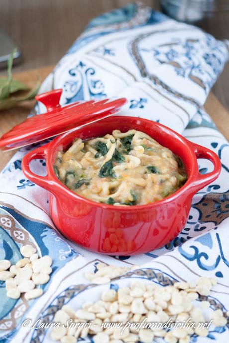 Minestra di Fave Secche e Tagliatelle Minestra di fave secche e tagliatelle ricetta eoliana