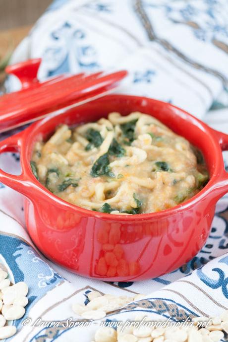 Minestra di Fave Secche e Tagliatelle Minestra di fave secche e tagliatelle ricetta eoliana