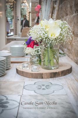 centrotavola matrimonio eco casale san nicola bari
