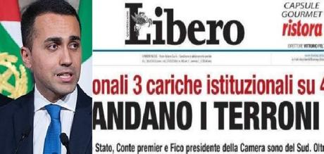 Di Maio contro Libero: “Finanziato con soldi pubblici, anche dei terroni” Di Maio contro Libero: “Finanziato con soldi pubblici, anche dei terroni”