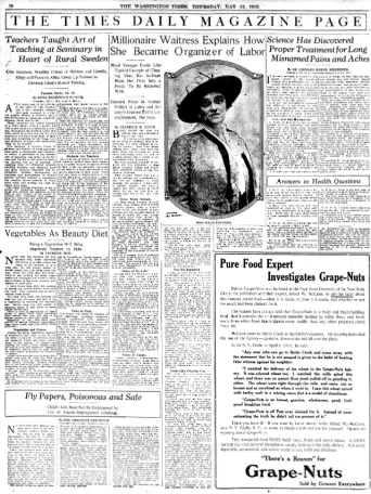 Maud Younger, suffragista e “cameriera milionaria”. Maud Younger, suffragista e “cameriera milionaria”.