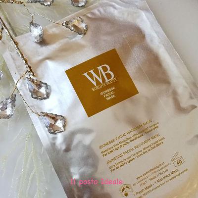 World of Beauty Jeunesse Facial Recovery Mask Maschera viso in bio cellulosa World of Beauty