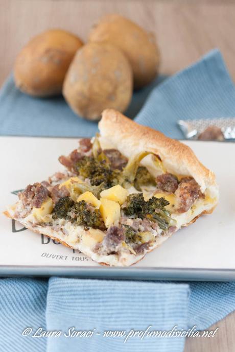 Torta Salata con Broccoli e Pasta di Salame Torta salata con Broccoli e Pasta di Salame