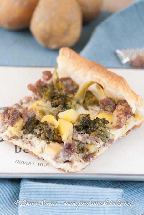 Torta Salata con Broccoli e Pasta di Salame Torta salata con Broccoli e Pasta di Salame