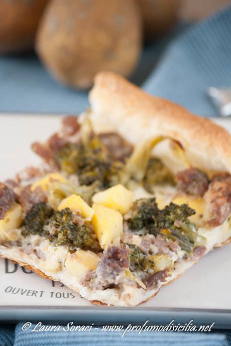 Torta Salata con Broccoli e Pasta di Salame Torta salata con Broccoli e Pasta di Salame