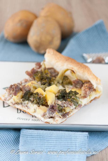 Torta Salata con Broccoli e Pasta di Salame Torta salata con Broccoli e Pasta di Salame
