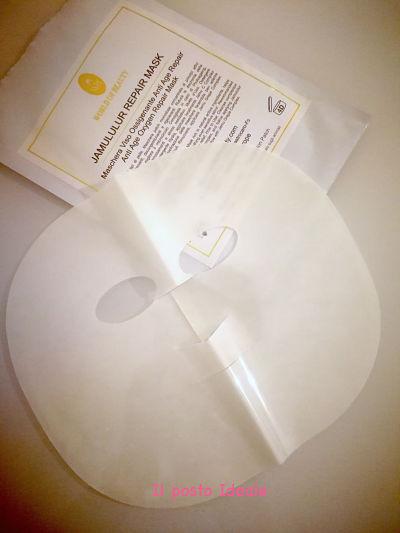World of Beauty Jamululur Repair Mask Maschera hydrogel ossigenante e decongestionante World of Beauty