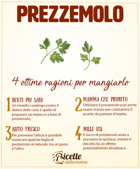 Prezzemolo: proprietà, benefici e controindicazioni Prezzemolo proprietà e benefici