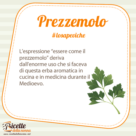 Prezzemolo: proprietà, benefici e controindicazioni Prezzemolo curiosità