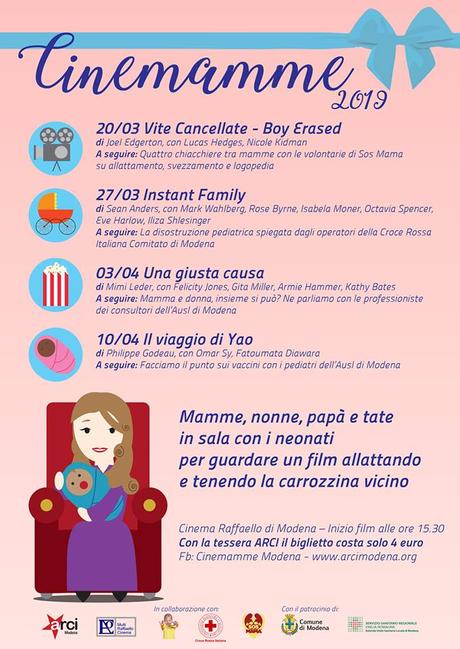 Cinemamme 2019, al via la rassegna di proiezioni e incontri Cinemamme 2019, al via la rassegna di proiezioni e incontri