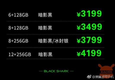 Xiaomi Black Shark 2 Ufficiale: Specifiche e prezzi della bestia! Xiaomi Black Shark 2 specs