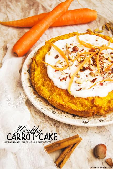 Healthy carrot cake | Torta di carote senza zucchero e senza burro Healthy carrot cake | Torta di carote senza zucchero e senza burro