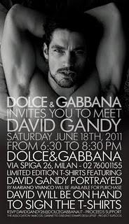 Dolce & Gabbana vs David Gandy: Invitation event