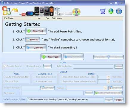 ppstoavi PowerPoint Video Converter: da presentazione pps a filmato video