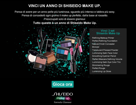 Shiseido: la tua formula glamour