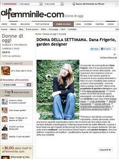 Donna della settimana su al femminile.com